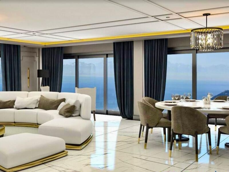 Villa Roma Tepe 4+2 Deniz Mavzaralı Özel Havuzlu